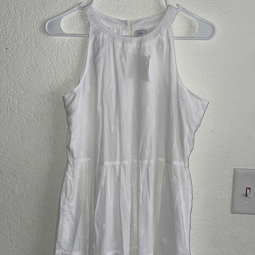 Old Navy White High neck dress